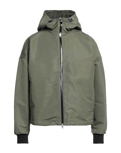 MCQUEEN Jacket Military green 100% Polyester, Silk, Polyamide, Elastane