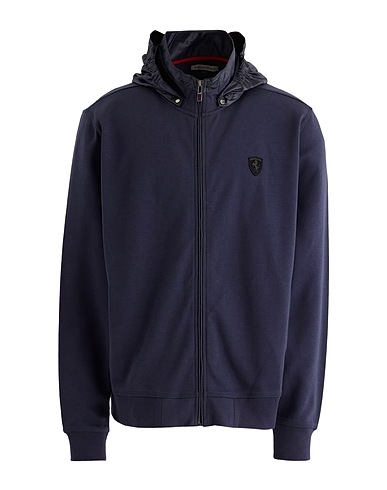 FERRARI Jacket Blue 90% Cotton, 10% Polyester