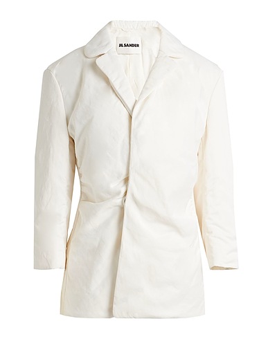 JIL SANDER Blazer White 55% Viscose, 35% Linen, 10% Cotton