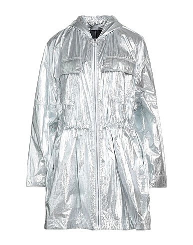 STELLA McCARTNEY Full-length jacket Silver 100% Polyester