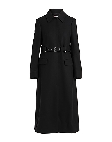 REDValentino Coat Black 80% Wool, 20% Polyamide