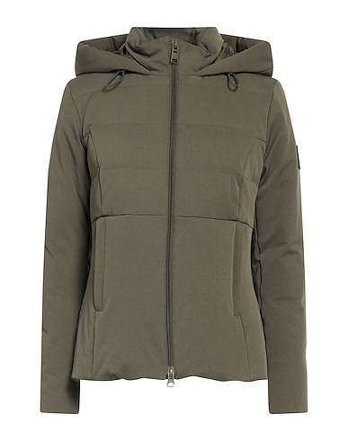 DEKKER Shell  jacket Military green 91% Polyamide, 9% Elastane