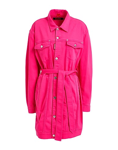DSQUARED2 Giubbotto jeans Fucsia 92% Cotone, 5% Elastomultiestere, 3% Elastan, Poliestere