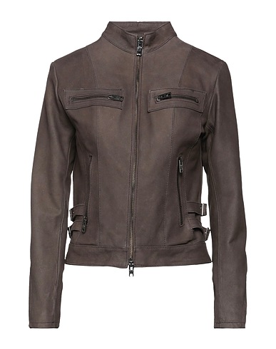 MASTERPELLE Jacket Dark brown Soft Leather