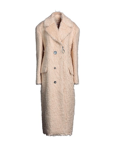 KRIZIA Cappotto Beige 57% Lana mohair, 43% Lana Vergine, Poliammide