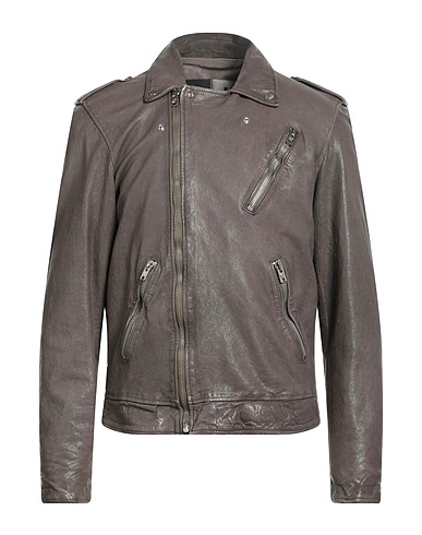 MASTERPELLE Biker jacket Khaki Soft Leather