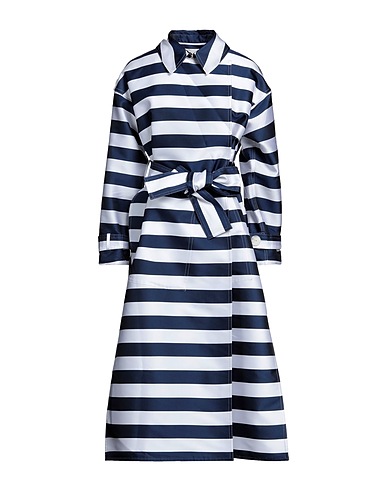 MAISON RABIH KAYROUZ Lange Jacke Marineblau 88% Polyester, 12% Seide