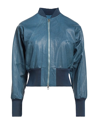 MASTERPELLE Bomber Slate blue Soft Leather