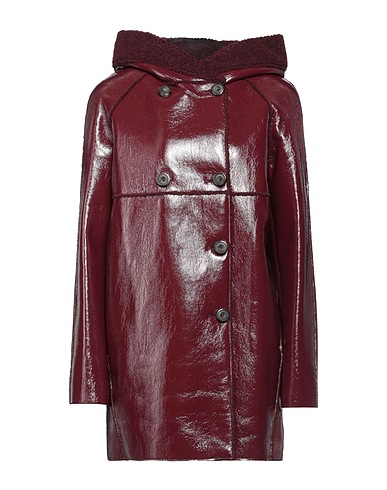 PINKO Coat Burgundy 100% Polyester