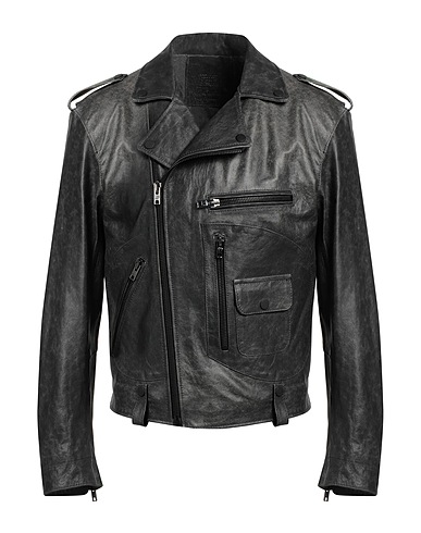MASTERPELLE Biker jacket Charcoal Soft Leather