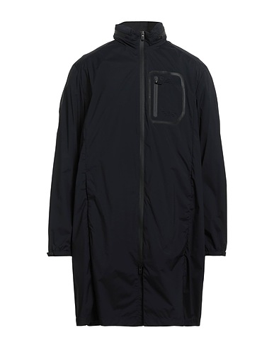 EMPORIO ARMANI Full-length jacket Midnight blue 92% Polyamide, 8% Elastane