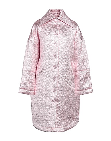ROTATE BIRGER CHRISTENSEN Coat Pink 64% Polyester, 32% Cotton, 4% Polyamide