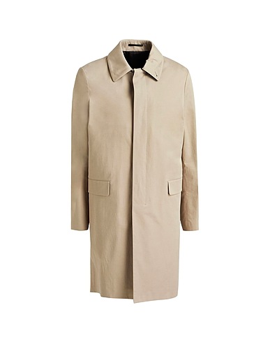 THE ROW Gabardina Beige 95% Algodón, 4% Cachemir, 1% Elastán, Piel de ternera, Cuerno