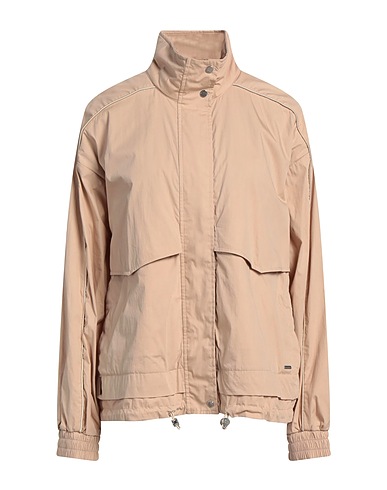 WOOLRICH Full-length jacket Beige 80% Cotton, 20% Polyamide, Polyester