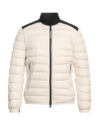 WOOLRICH Shell jacket BERING TECH JACKET Ivory 100% Polyester