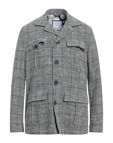 UNGARO Jacke Grau 75% Baumwolle, 20% Acryl, 5% Andere Fasern