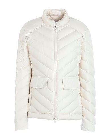 WOOLRICH パファージャケット CHEVRON QUILTED SHORT JACKET アイボリー ポリエステル 100%