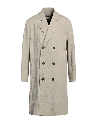 JOHN VARVATOS Double breasted pea coat Beige 64% Cotton, 25% Acetate, 6% Polyamide, 5% Metal