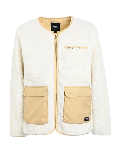 VANS Teddy Coat COLLARLESS SHERPA JACKET
 Beige 71% Polyester, 29% Acrylic