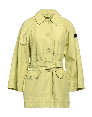 PEUTEREY Full-length jacket Light green 60% Cotton, 40% Polyamide