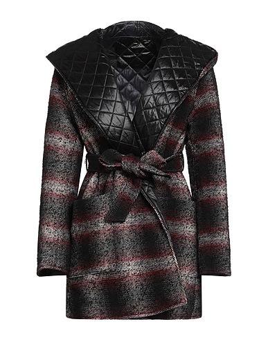 PINKO Coat Charcoal 44% Acrylic, 27% Polyester, 15% Wool, 9% Alpaca wool, 5% Other Fibres