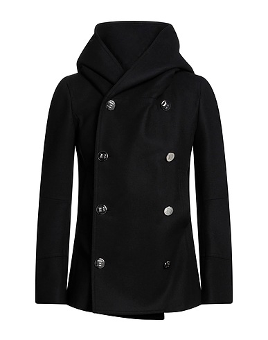 BALMAIN Coat Black 80% Virgin Wool, 20% Polyamide