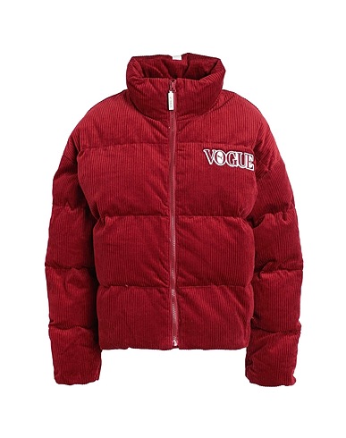 PUMA x VOGUE Shell jacket PUMA X VOGUE Oversized Puffer Jacket Burgundy 100% Cotton
