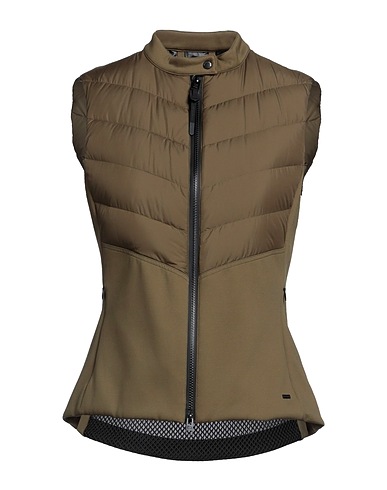 WOOLRICH Vest Military green 100% Polyester, Polyamide