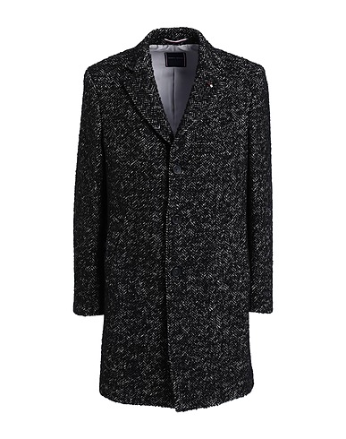 TOMMY HILFIGER Cappotto Nero 44% Lana, 34% Acrilico, 10% Poliestere, 10% Viscosa, 2% Poliammide