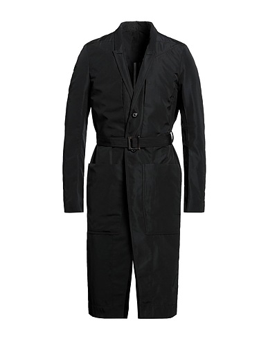 RICK OWENS コート ブラック ポリエステル 100%
