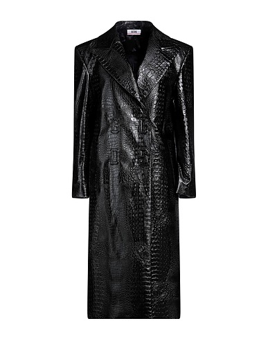 GCDS Double breasted pea coat Black 60% Polyurethane, 40% Polyester
