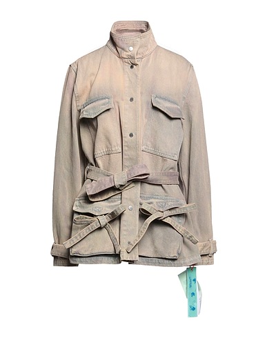 OFF-WHITE™ Denim jacket Light brown 100% Cotton