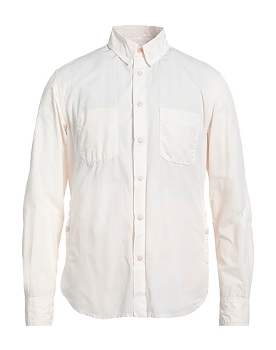 ASPESI Solid colour shirt Off white 80% Polyester, 20% Polyamide