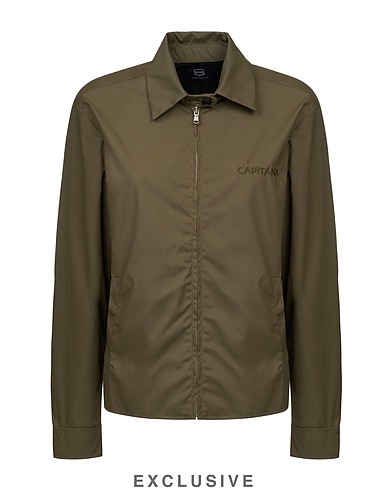 8 by COCO CAPITÁN Jacke EMBROIDERED JERRY OILSKIN JACKET
 Militärgrün 72% Polyamid, 23% Baumwolle, 5% Acryl