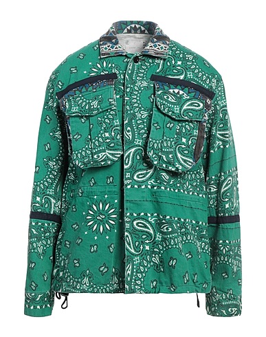 SACAI Denim jacket Green 100% Cotton