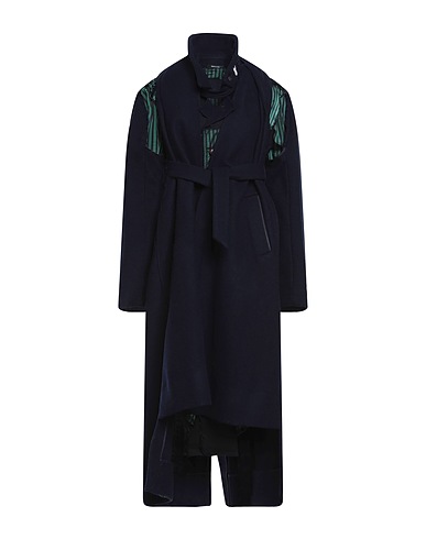 MAISON MARGIELA コート ネイビー ウール 100% / レーヨン / ポリウレタン