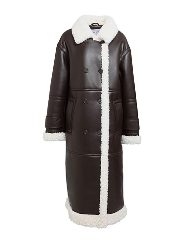STAND STUDIO Coat Chocolate brown 100% Polyurethane