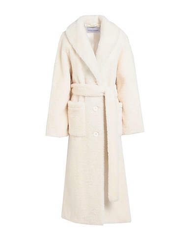 STAND STUDIO Teddy Coat Off white 100% Polyester