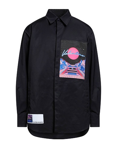 VALENTINO GARAVANI Full-length jacket Black 64% Polyethylene, 36% Elastomultiester