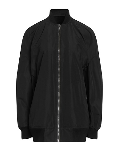 RICK OWENS Bomber Black 100% Polyester, Virgin Wool