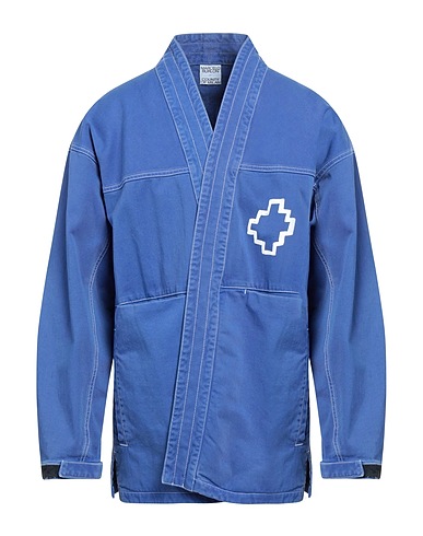 MARCELO BURLON Denim jacket Azure 100% Cotton