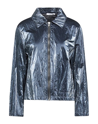 OPTIONS Jacke Taubenblau 50% Polyurethan, 21% Viskose, 16% Polyester, 9% Baumwolle, 4% Andere Fasern