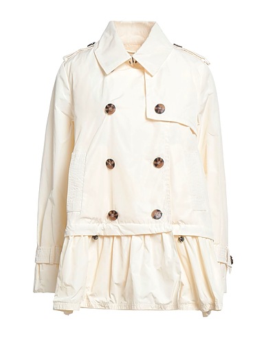 EMMA & GAIA RED Full-length jacket Cream 100% Polyamide