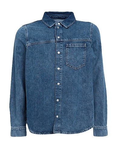 KARL LAGERFELD JEANS Camicia di jeans KLJ REGULAR DENIM SHIRT
 Blu 100% Cotone organico