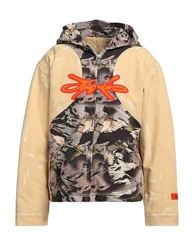 HERON PRESTON Jacket Sand 100% Cotton