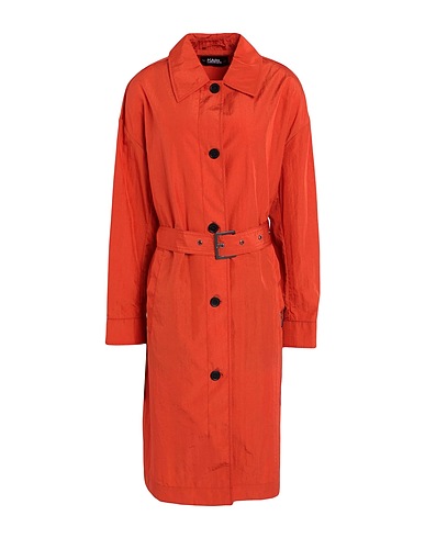 KARL LAGERFELD Full-length jacket TECHNICAL COAT W/BELT
 Rust 100% Nylon