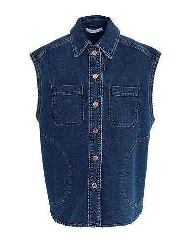 SEE BY CHLOÉ Denim jacket Blue 99% Cotton, 1% Elastane