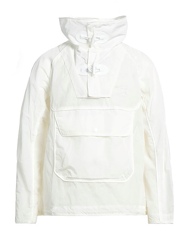 EMPORIO ARMANI Jacket Ivory 100% Polyamide, Bovine leather, Polyester