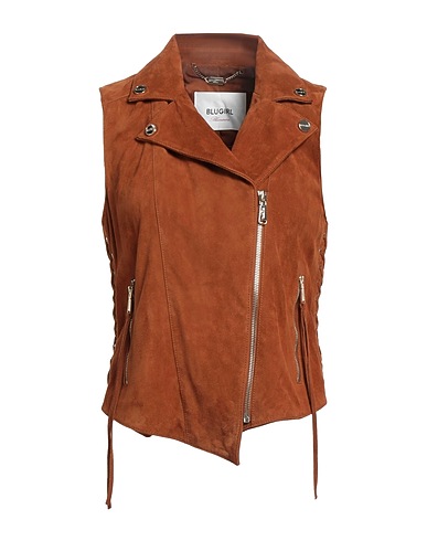 BLUGIRL Biker jacket Brown Goat skin