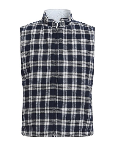 GREY DANIELE ALESSANDRINI Jacket Blue 70% Cotton, 25% Polyester, 5% Other Fibres, Polyamide